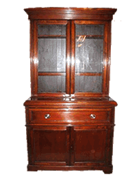 Antiek bureau/boekenkast image