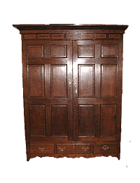 Antieke 2-deurs kast image