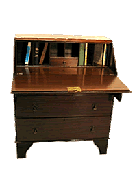 Antieke secretaire Mahonie image