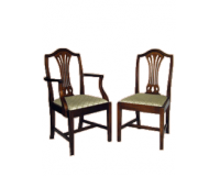 set van 10 stoelen waarvan 2 armstoelen image